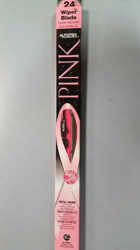 24'' black wiper blade with breast cancer awaerness logo