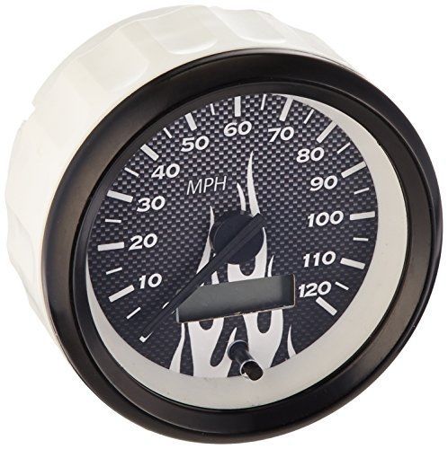 Aurora instruments (gar195zexhaccc) carbon fiber white speedometer gauge