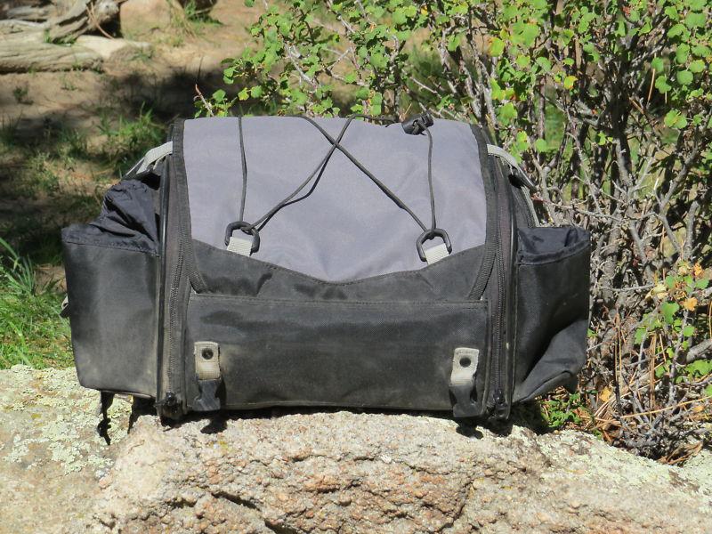 Small aerostich motofizz motorcycle camping seat bag