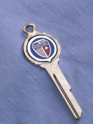 Old vintage metal pontiac auto car b44 blank key free shipping unused mint