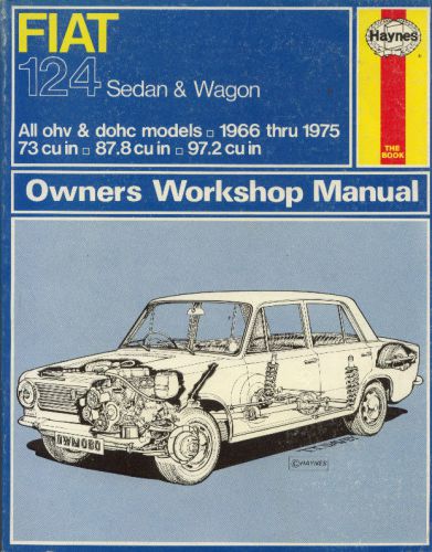 Haynes repair manual 080 fiat 124 1966-1975  1.2 1.4 &amp;1.6 liter