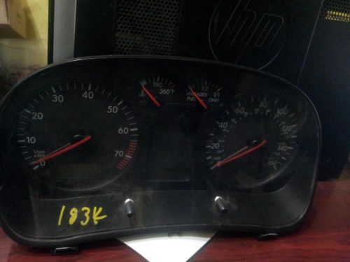 Volkswagen golf speedometer cluster; (cluster), htbk, w/o multifunction displa