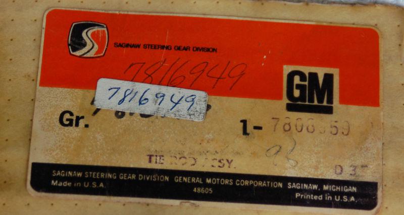 NOS GM Inner Tie Rods (set of 2) for 1967-1972 Chevy Pick-up Truck, US $160.00, image 2