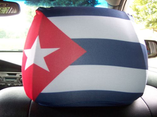 Cuba  headrest car/auto flags--------2 pieces