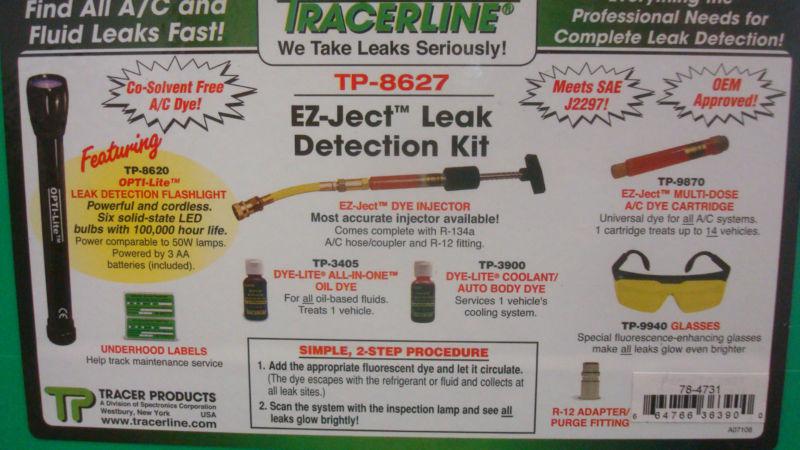 Tracerline tp-8627 ez-ject leak detection kit brand new