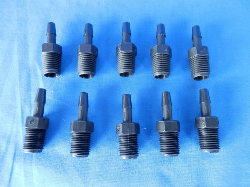 10 black nylon connectors 1/4 npt x 1/4 hb hydrogen generator hho gas dry cell