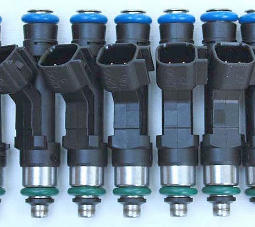 5 ev14 1200cc fuel injectors, one-piece adapters, audi aan volvo b52 matched set