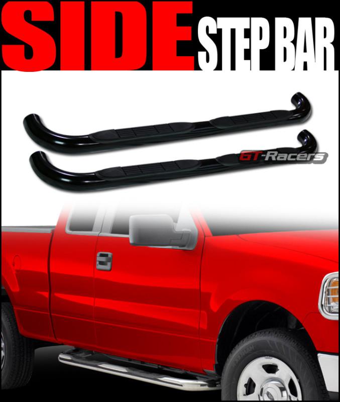 3" heavyduty side step nerf bars running board 1998-2011 ranger super/ext cab bk