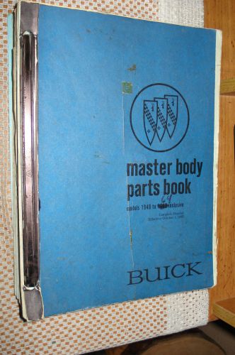 1940-1964 buick parts book rare gm catalog skylark + body text and illustrations