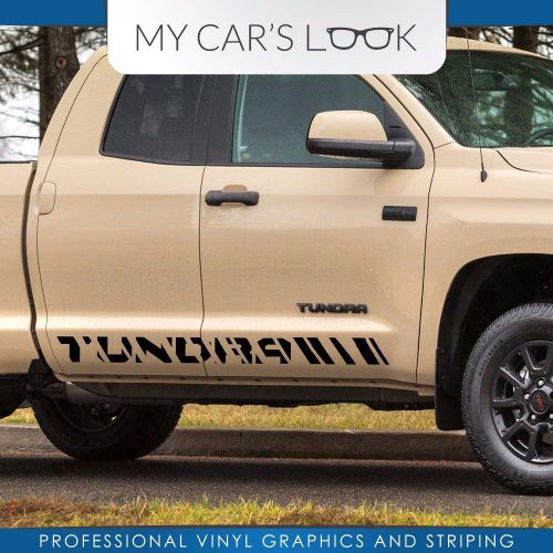 Toyota tundra double cab 2016 graphics side stripe decal - model 1