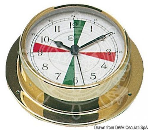 Barigo tempo m series quartz clock boat marine with radio sectors 110x32mm