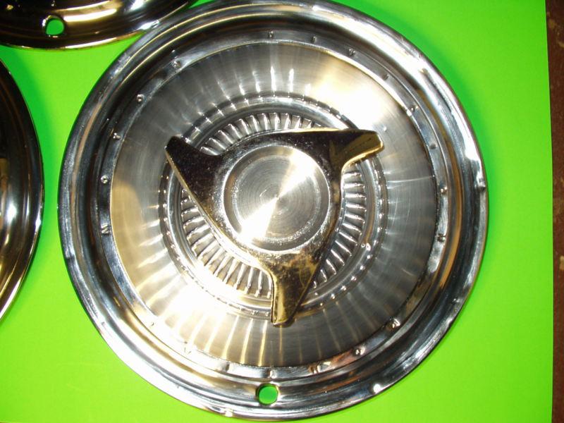 1963 PONTIAC SET (4) SPINNER 3-BAR Y-9 HUBCAPS HUBCAP WHEELCOVERS - OUTSTANDING!, US $389.00, image 11