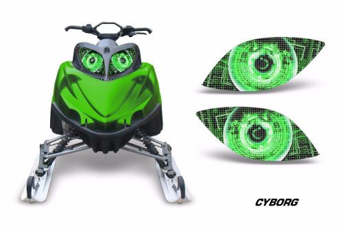 Amr racing arctic cat m series crossfire sled snowmobile headlight eyes cyborg g