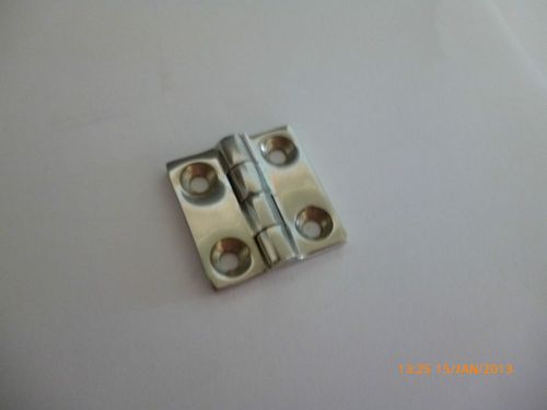 Butt hinge-  1.5 &#034; (38mm ) polished solid stainless steel  marine 316  x 2