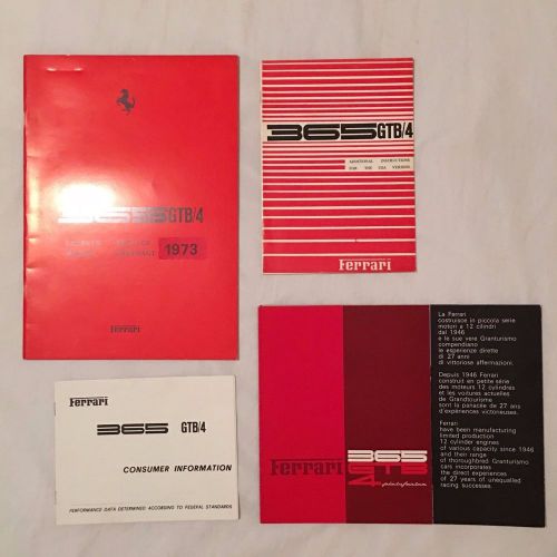 Ferrari 365 gtb/4 manuals: new bundle discounts added