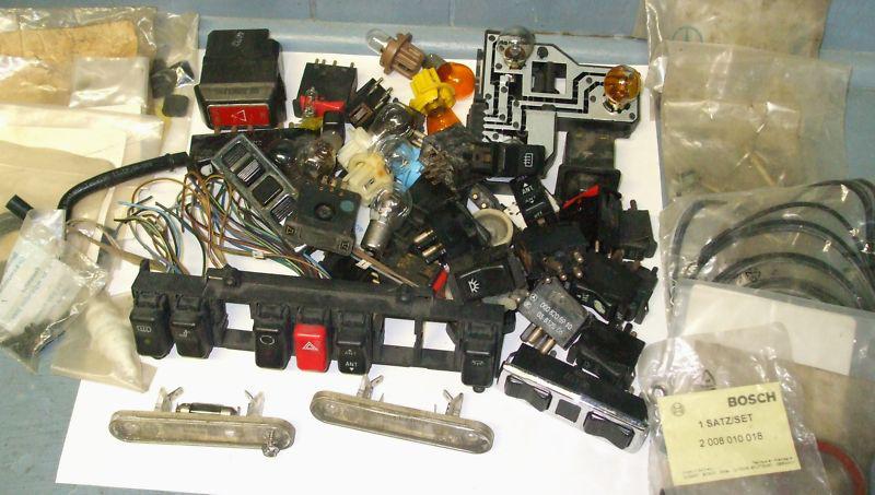 Mercedes benz piece part lot, over 75 pieces, asst'd 