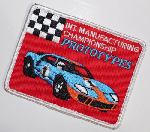 Original 1968 ford gulf gt40 carroll shelby racing patch scca vintage lemans svt