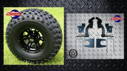 Ezgo rxv electric golf cart 6" lift kit + 10" wheels and 22" all terrain tires