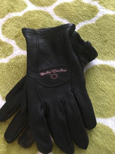 Women&#039;s harley davidson leather driving gloves.  size xs.