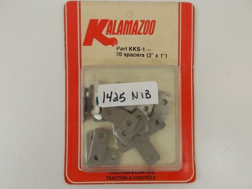New kalamazoo snowmobile backing plate spacers 20 2" x 1" traction &amp; contl kks-1