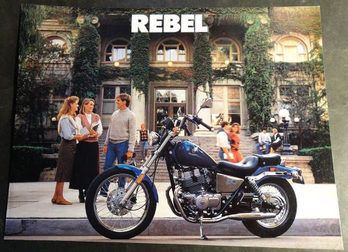 1986 honda motorcycle rebel sales brochure 4 pages  (512)