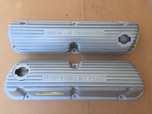 Oem tall aluminum valve covers 1981-85 ford mustang 5.0 302 v8 &#034;powered by ford&#034;