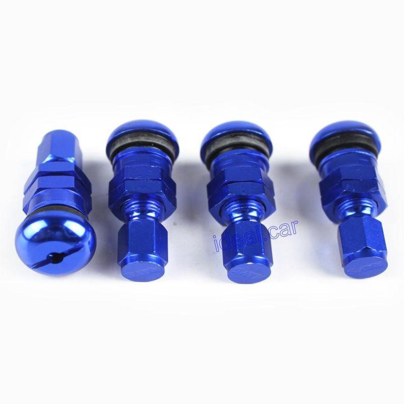 Buy Universal Blue 4 RAYS Volk Racing Aluminum Valve Stem Caps