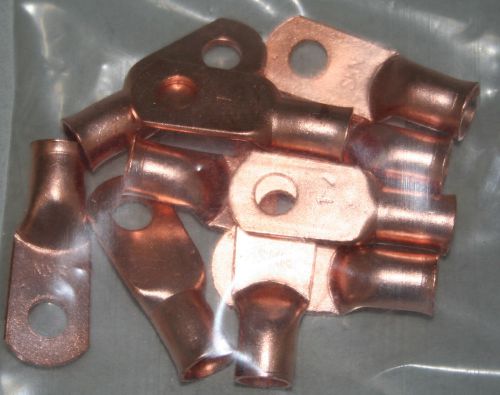1 gauge copper lug with 5/16&#034; hole - 10 pack