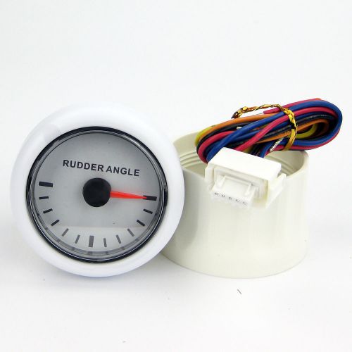 Kus rudder angle indicator gauge dc 12v/24v new marine 0-190Ω - 52mm - white