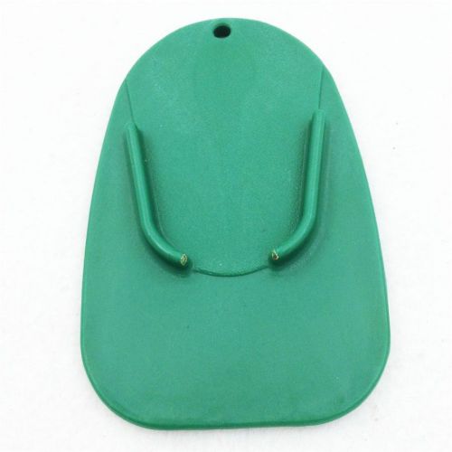 Green kickstand plate pad universal fit for universal motorcycle 5"x3.2"