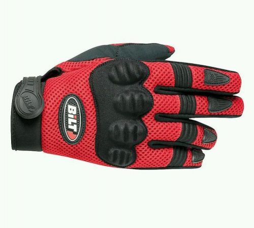 Bilt motorcycle gloves red/blue xl