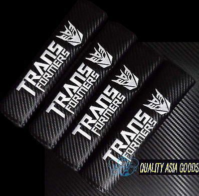Transforme​rs decepticon carbon fiber seat belt shoulder protective pad 4pcs set