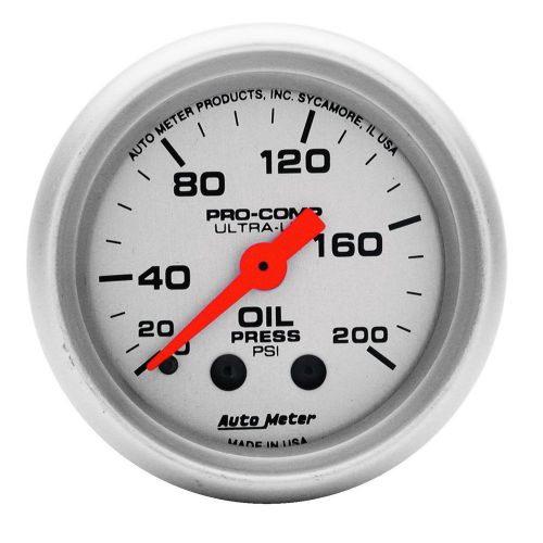 Autometer 4322 ultra-lite mechanical oil pressure gauge