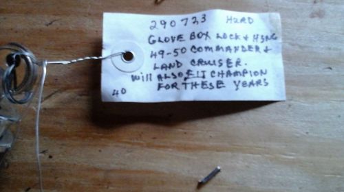 49-50 studebaker glove box lock and housing