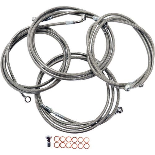 La choppers mini apes stainless cable brake line kit for 2014-16 harley touring