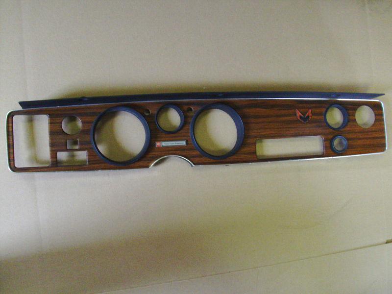 1978 1979 1980 1981 pontiac firebird woodgrain dash gauge bezel trim nice!!