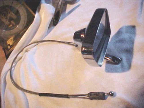 Vintage side mirror 1950-60ies fomoco with cables and adjuster