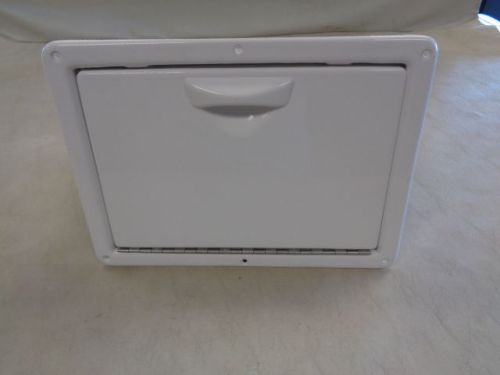 Non-locking storage compartment with lid white 13 3/8&#034; x 9 3/4&#034; x 8 3/8&#034; boat