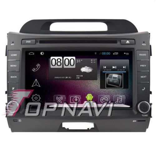 8&#034; quad core android 4.4 car dvd player video for kia sportage r gps navigation