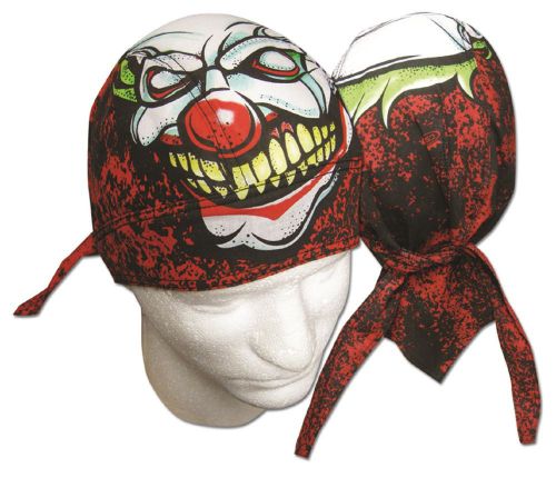 Killer clown bandana biker doo do rag head wrap skull cap capsmith du rag new