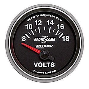 Autometer 3692 sport comp ii elec voltmeter gauge