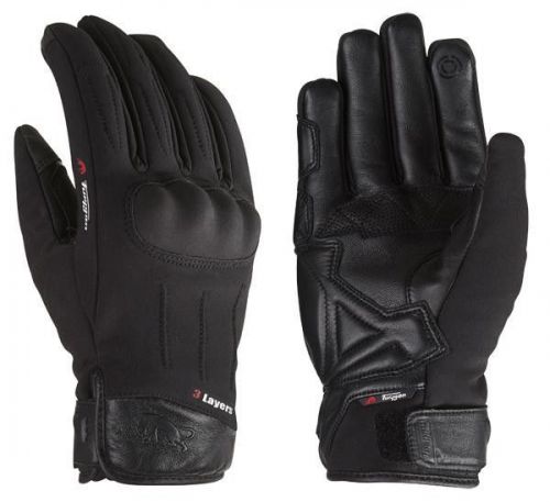 Furygan td winter evo leather textile motorcycle gloves,men's 2xl/xxl