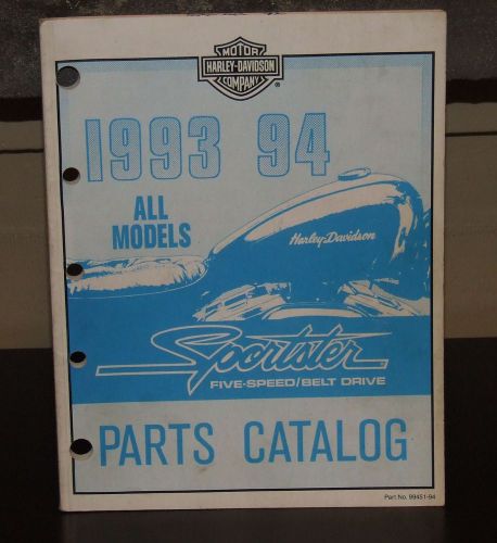 1993/1994 harley davidson sportster parts catalog