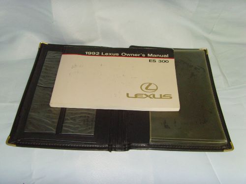 1992 lexus es 300 owners manual nr
