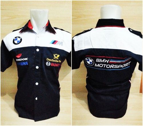 New bmw m series power sport pit shirt automotive racing car m l xl asian size