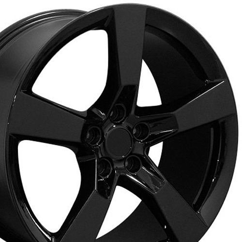 One 20x9 black ss wheel fits camaro b1w