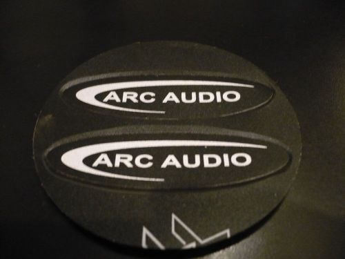 Brand new arc audio sticker decal chrome &amp; black for speakers audio systems