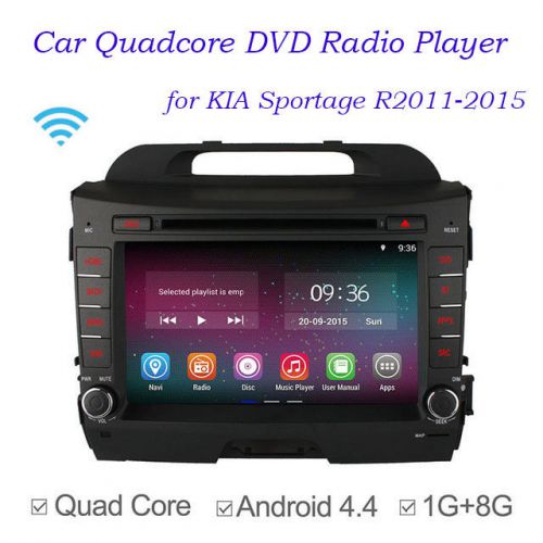 1g+8g car quadcore dvd radio player in-dash for kia sportage r2011-2015 wifi/gps