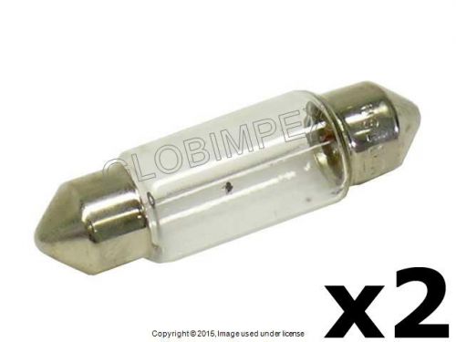 Porsche (1989-2013) license light bulb (12v - 5w) 2 pcs osram-sylvania, oem