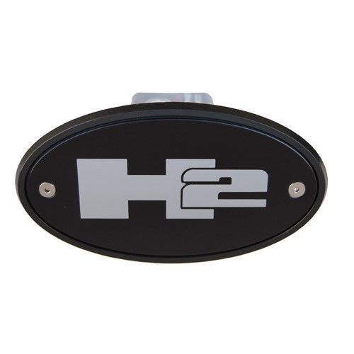 H2 hummer black receiver hitch cover made in usa - grey